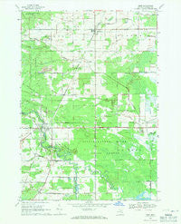 Omer Michigan Historical topographic map, 1:24000 scale, 7.5 X 7.5 Minute, Year 1968