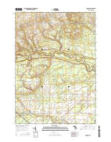 Omer SW Michigan Historical topographic map, 1:24000 scale, 7.5 X 7.5 Minute, Year 2014