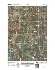 Onaway Michigan Historical topographic map, 1:24000 scale, 7.5 X 7.5 Minute, Year 2011