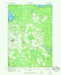 Onaway Michigan Historical topographic map, 1:62500 scale, 15 X 15 Minute, Year 1957