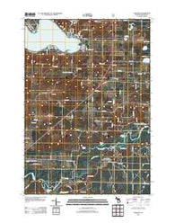 Onekama Michigan Historical topographic map, 1:24000 scale, 7.5 X 7.5 Minute, Year 2012