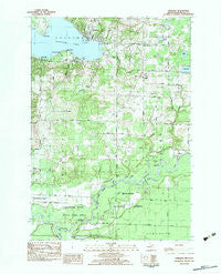 Onekama Michigan Historical topographic map, 1:25000 scale, 7.5 X 7.5 Minute, Year 1982