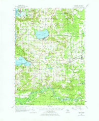 Onekama Michigan Historical topographic map, 1:62500 scale, 15 X 15 Minute, Year 1956