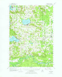 Onekama Michigan Historical topographic map, 1:62500 scale, 15 X 15 Minute, Year 1956