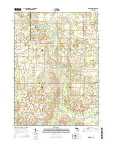 Onondaga Michigan Historical topographic map, 1:24000 scale, 7.5 X 7.5 Minute, Year 2014