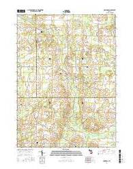 Onondaga Michigan Current topographic map, 1:24000 scale, 7.5 X 7.5 Minute, Year 2017