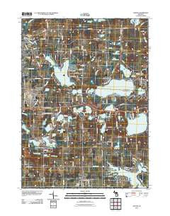 Onsted Michigan Historical topographic map, 1:24000 scale, 7.5 X 7.5 Minute, Year 2011
