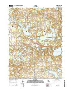 Onsted Michigan Historical topographic map, 1:24000 scale, 7.5 X 7.5 Minute, Year 2014