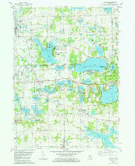 Onsted Michigan Historical topographic map, 1:24000 scale, 7.5 X 7.5 Minute, Year 1980