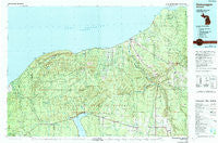 Ontonagon Michigan Historical topographic map, 1:100000 scale, 30 X 60 Minute, Year 1979