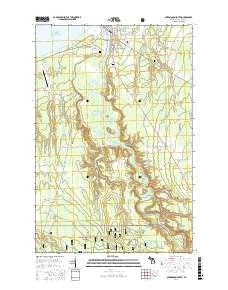 Ontonagon South Michigan Current topographic map, 1:24000 scale, 7.5 X 7.5 Minute, Year 2017