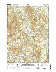 Ortonville Michigan Current topographic map, 1:24000 scale, 7.5 X 7.5 Minute, Year 2017