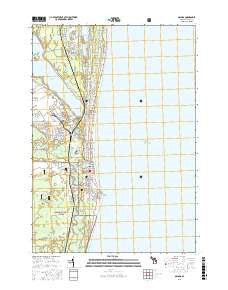 Oscoda Michigan Current topographic map, 1:24000 scale, 7.5 X 7.5 Minute, Year 2016