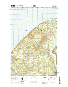 Oskar Michigan Historical topographic map, 1:24000 scale, 7.5 X 7.5 Minute, Year 2014