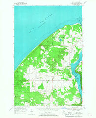 Oskar Michigan Historical topographic map, 1:24000 scale, 7.5 X 7.5 Minute, Year 1954