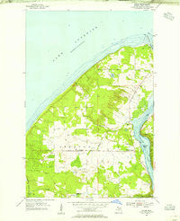 Oskar Michigan Historical topographic map, 1:24000 scale, 7.5 X 7.5 Minute, Year 1954