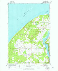 Oskar Michigan Historical topographic map, 1:24000 scale, 7.5 X 7.5 Minute, Year 1954