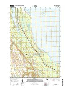 Ossineke Michigan Historical topographic map, 1:24000 scale, 7.5 X 7.5 Minute, Year 2014
