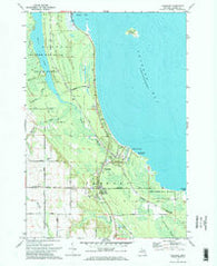 Ossineke Michigan Historical topographic map, 1:24000 scale, 7.5 X 7.5 Minute, Year 1971