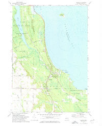 Ossineke Michigan Historical topographic map, 1:24000 scale, 7.5 X 7.5 Minute, Year 1971