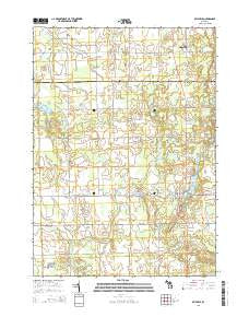 Otisville Michigan Historical topographic map, 1:24000 scale, 7.5 X 7.5 Minute, Year 2014