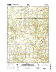 Otisville Michigan Current topographic map, 1:24000 scale, 7.5 X 7.5 Minute, Year 2017