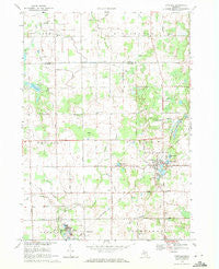 Otisville Michigan Historical topographic map, 1:24000 scale, 7.5 X 7.5 Minute, Year 1969