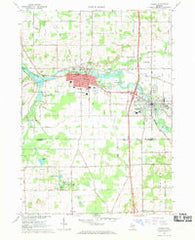 Otsego Michigan Historical topographic map, 1:24000 scale, 7.5 X 7.5 Minute, Year 1967