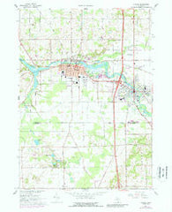 Otsego Michigan Historical topographic map, 1:24000 scale, 7.5 X 7.5 Minute, Year 1967