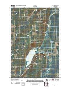 Otter Lake Michigan Historical topographic map, 1:24000 scale, 7.5 X 7.5 Minute, Year 2011