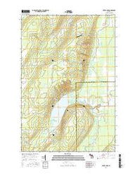 Otter Lake Michigan Current topographic map, 1:24000 scale, 7.5 X 7.5 Minute, Year 2016