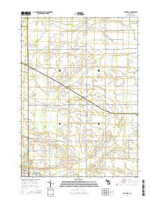 Ovid East Michigan Historical topographic map, 1:24000 scale, 7.5 X 7.5 Minute, Year 2014