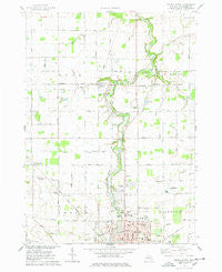 Owosso North Michigan Historical topographic map, 1:24000 scale, 7.5 X 7.5 Minute, Year 1974