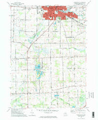Owosso South Michigan Historical topographic map, 1:24000 scale, 7.5 X 7.5 Minute, Year 1972