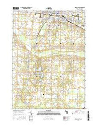 Owosso South Michigan Current topographic map, 1:24000 scale, 7.5 X 7.5 Minute, Year 2017