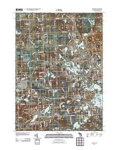 Oxford Michigan Historical topographic map, 1:24000 scale, 7.5 X 7.5 Minute, Year 2011
