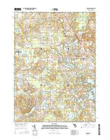 Oxford Michigan Historical topographic map, 1:24000 scale, 7.5 X 7.5 Minute, Year 2014