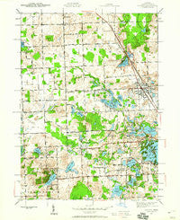 Oxford Michigan Historical topographic map, 1:24000 scale, 7.5 X 7.5 Minute, Year 1943