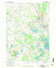 Oxford Michigan Historical topographic map, 1:24000 scale, 7.5 X 7.5 Minute, Year 1968