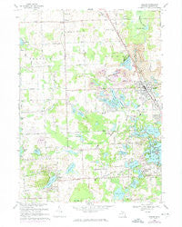 Oxford Michigan Historical topographic map, 1:24000 scale, 7.5 X 7.5 Minute, Year 1968