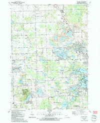 Oxford Michigan Historical topographic map, 1:24000 scale, 7.5 X 7.5 Minute, Year 1991