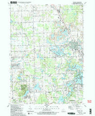 Oxford Michigan Historical topographic map, 1:24000 scale, 7.5 X 7.5 Minute, Year 1991