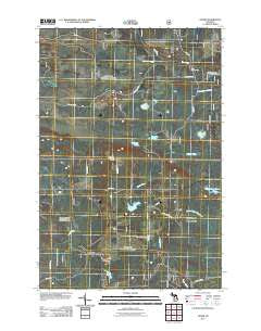Ozark Michigan Historical topographic map, 1:24000 scale, 7.5 X 7.5 Minute, Year 2011