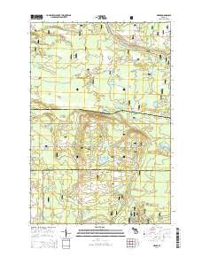 Ozark Michigan Historical topographic map, 1:24000 scale, 7.5 X 7.5 Minute, Year 2014