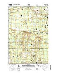 Ozark Michigan Current topographic map, 1:24000 scale, 7.5 X 7.5 Minute, Year 2017
