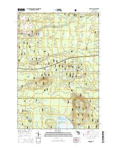 Ozark NE Michigan Historical topographic map, 1:24000 scale, 7.5 X 7.5 Minute, Year 2014