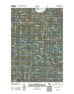 Ozark SE Michigan Historical topographic map, 1:24000 scale, 7.5 X 7.5 Minute, Year 2011