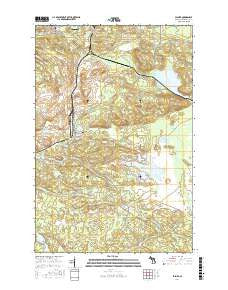 Palmer Michigan Current topographic map, 1:24000 scale, 7.5 X 7.5 Minute, Year 2017