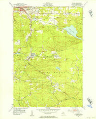 Palmer Michigan Historical topographic map, 1:24000 scale, 7.5 X 7.5 Minute, Year 1952