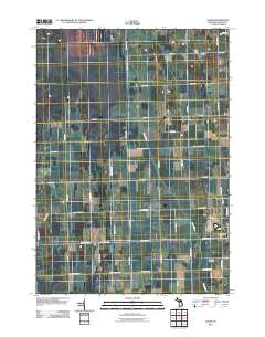 Palms Michigan Historical topographic map, 1:24000 scale, 7.5 X 7.5 Minute, Year 2011